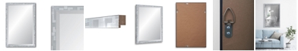 Reveal Frame & Decor Reveal Millennium Geometric Silver Beveled Wall Mirror - 17" x 26"